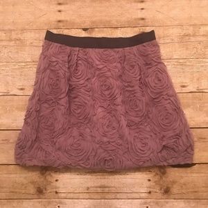 J. Crew Purple Rosette Skirt Size 0
